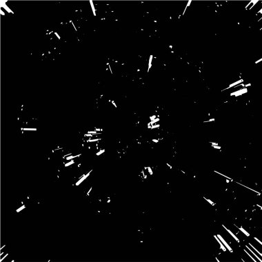 Grunge siyah beyaz desen. Monokrom soyut dokusu. Çatlakların, sürtünmelerin, çiplerin, lekelerin, mürekkep lekelerinin, çizgilerin geçmişi. Koyu tasarım arka plan yüzeyi