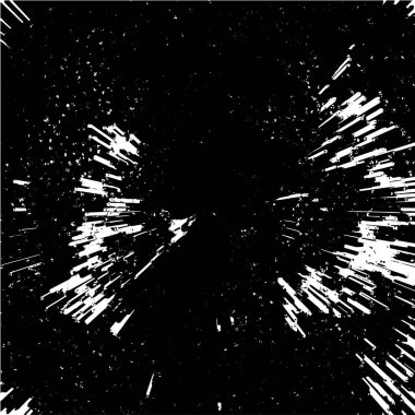 Dairesel yıldız patlaması dokusu. Sıkıntılı, dengesiz bir arkaplan. Soyut tek renkli illüstrasyon.