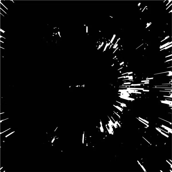 Grunge Patrón Blanco Negro Textura Abstracta Monocromática Antecedentes Grietas Rasguños — Archivo Imágenes Vectoriales