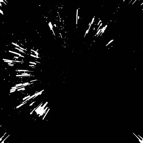 Grunge Black White Pattern Monochrome Abstract Texture Background Cracks Scuffs — Stock Vector
