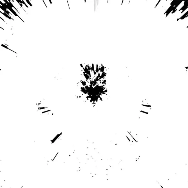 Czarno Biały Wzór Grunge Monochromatyczna Abstrakcyjna Faktura Tło Pęknięć Rys — Wektor stockowy