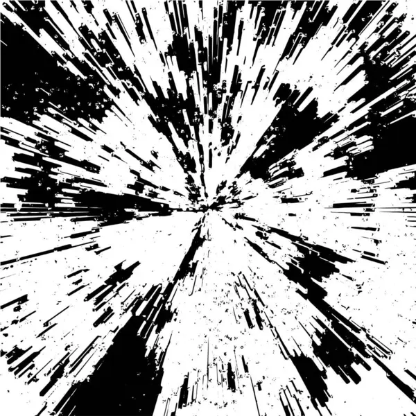 Černobílý Vzor Grunge Monochromatická Abstraktní Textura Pozadí Trhlin Odřenin Odštěpků — Stockový vektor