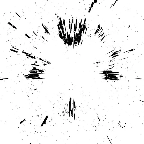 Czarno Biały Wzór Grunge Monochromatyczna Abstrakcyjna Faktura Tło Pęknięć Rys — Wektor stockowy
