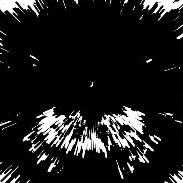 Struktura Výbuchu Kulatého Třesku Znepokojené Nerovné Pozadí Grunge Abstraktní Monochromatická — Stockový vektor