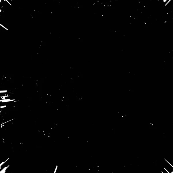Circular Starburst Explosion Textur Unebenmäßiger Grunge Hintergrund Abstrakte Monochrome Illustration — Stockvektor