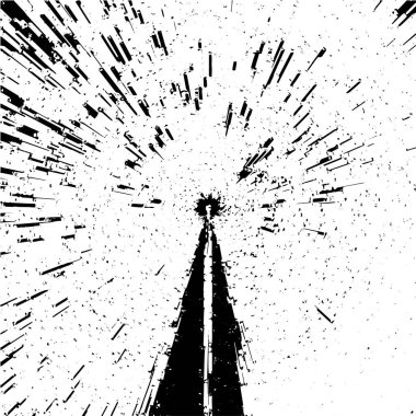 Siyah beyaz grunge. Tehlike örtüsü dokusu. Soyut yüzey tozu ve kaba duvar arkaplanı kavramı. Sıkıntı illüstrasyonu basitçe grunge etkisi .  