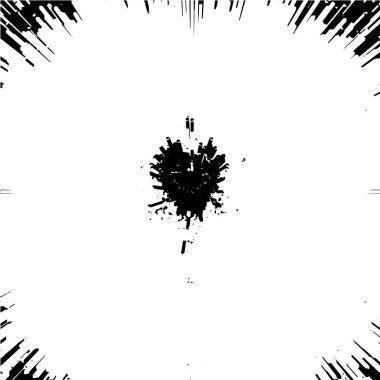 Dairesel yıldız patlaması dokusu. Sıkıntılı, dengesiz bir arkaplan. Soyut tek renkli illüstrasyon.