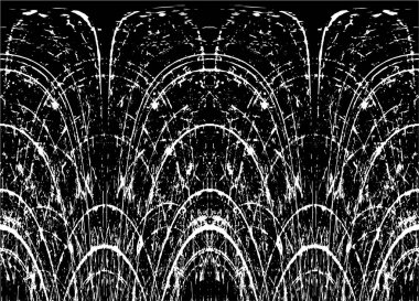 Grunge dikey olarak simetrik siyah beyaz doku. Tek renkli yıpranmış kaplama deseni. 