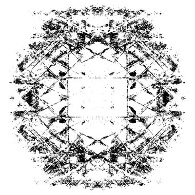 simetrik geometrik siyah beyaz grunge arkaplanı 