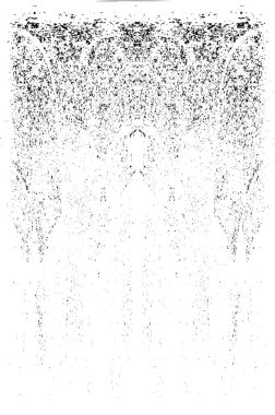 Grunge dikey olarak simetrik siyah beyaz doku. Tek renkli yıpranmış kaplama deseni. 