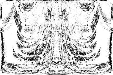 Grunge dikey olarak simetrik siyah beyaz doku. Tek renkli yıpranmış kaplama deseni. 