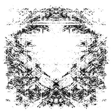 simetrik geometrik siyah beyaz grunge arkaplanı 