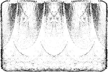 Grunge dikey olarak simetrik siyah beyaz doku. Tek renkli yıpranmış kaplama deseni. 