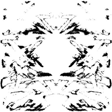 simetrik geometrik siyah beyaz grunge arkaplanı 