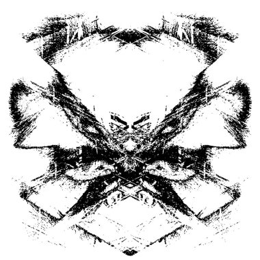 simetrik geometrik siyah beyaz grunge arkaplanı 