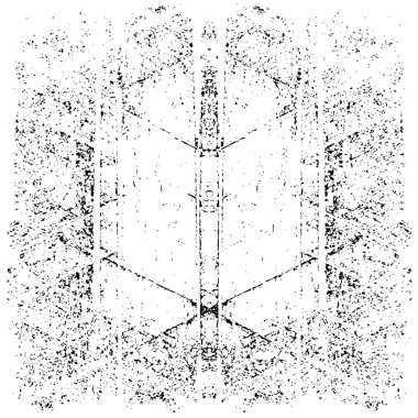 simetrik geometrik siyah beyaz grunge arkaplanı 