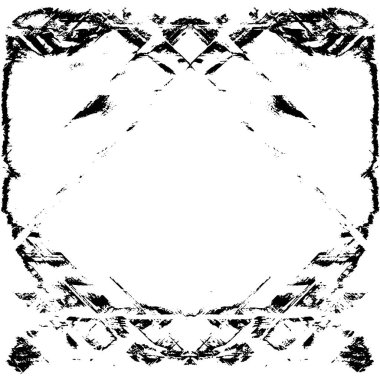 simetrik geometrik siyah beyaz grunge arkaplanı 