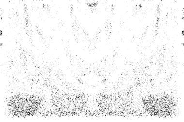 Grunge dikey olarak simetrik siyah beyaz doku. Tek renkli yıpranmış kaplama deseni. 