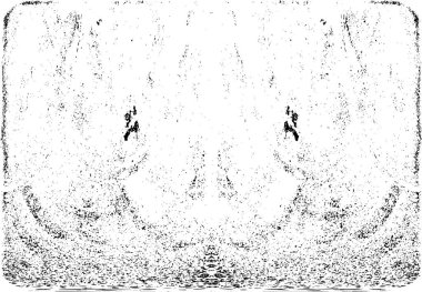 Grunge dikey olarak simetrik siyah beyaz doku. Tek renkli yıpranmış kaplama deseni. 