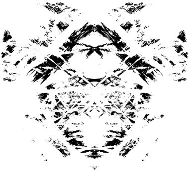 simetrik geometrik siyah beyaz grunge arkaplanı 