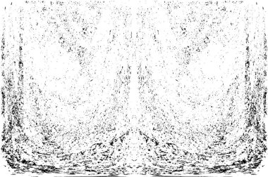 Grunge dikey olarak simetrik siyah beyaz doku. Tek renkli yıpranmış kaplama deseni. 