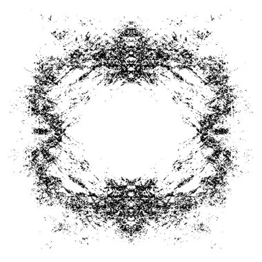 simetrik geometrik siyah beyaz grunge arkaplanı 