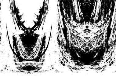 desenli arkaplanı olan siyah ve beyaz çizimler