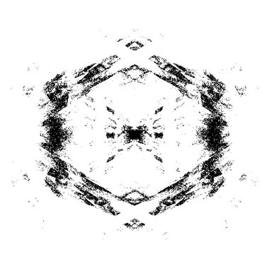 simetrik geometrik siyah beyaz grunge arkaplanı 