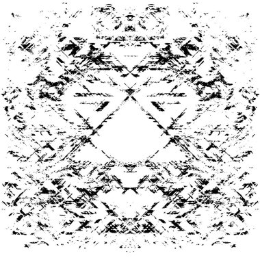 simetrik geometrik siyah beyaz grunge arkaplanı 