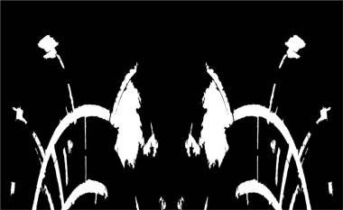 desenli arkaplanı olan siyah ve beyaz çizimler