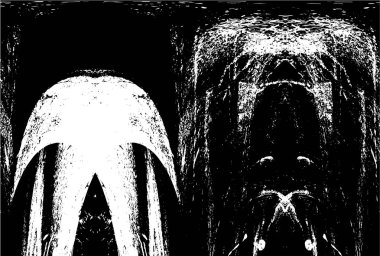 desenli arkaplanı olan siyah ve beyaz çizimler