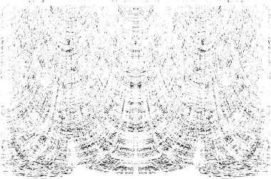 Grunge dikey olarak simetrik siyah beyaz doku. Tek renkli yıpranmış kaplama deseni. 