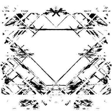 simetrik geometrik siyah beyaz grunge arkaplanı 