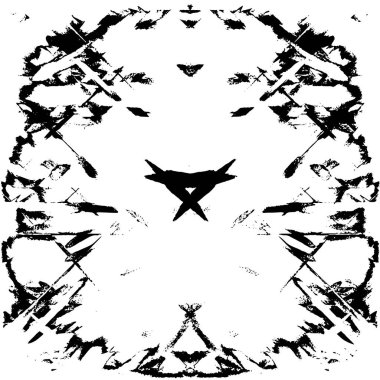 simetrik geometrik siyah beyaz grunge arkaplanı 