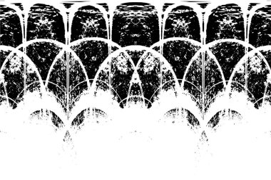 Grunge dikey olarak simetrik siyah beyaz doku. Tek renkli yıpranmış kaplama deseni. 