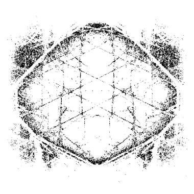 simetrik geometrik siyah beyaz grunge arkaplanı 