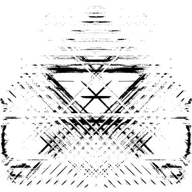 simetrik geometrik siyah beyaz grunge arkaplanı 