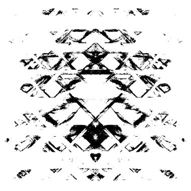 simetrik geometrik siyah beyaz grunge arkaplanı 