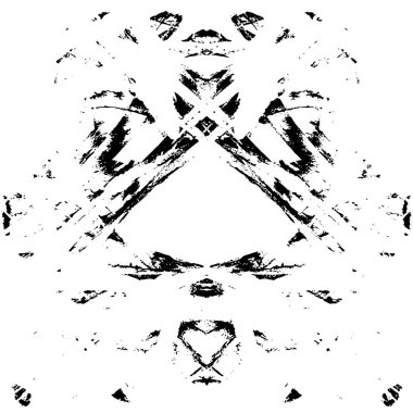 simetrik geometrik siyah beyaz grunge arkaplanı 