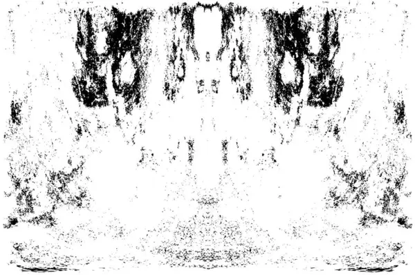 Grunge dikey olarak simetrik siyah beyaz doku. Tek renkli yıpranmış kaplama deseni. 