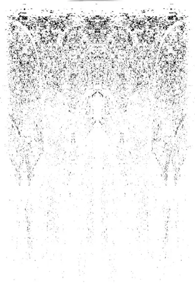 Grunge dikey olarak simetrik siyah beyaz doku. Tek renkli yıpranmış kaplama deseni. 