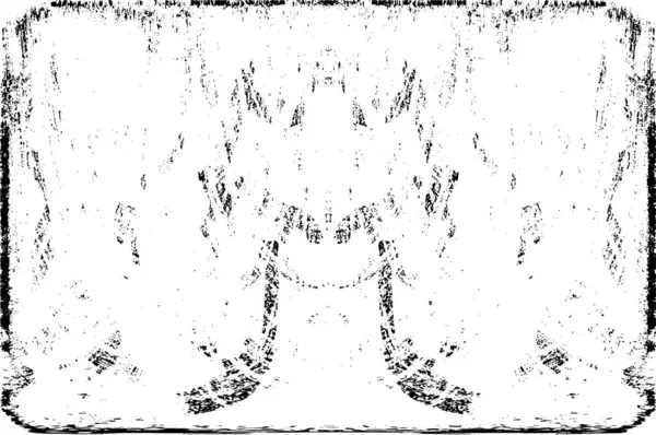 Grunge dikey olarak simetrik siyah beyaz doku. Tek renkli yıpranmış kaplama deseni. 