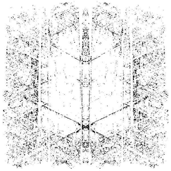 simetrik geometrik siyah beyaz grunge arkaplanı 