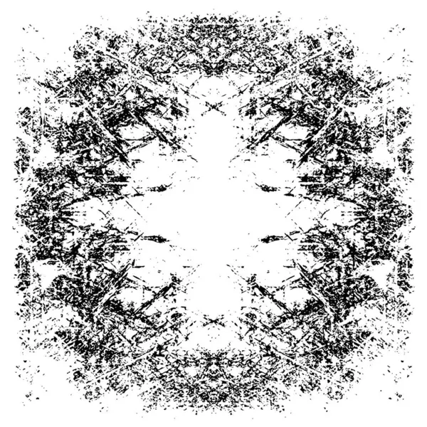 simetrik geometrik siyah beyaz grunge arkaplanı 