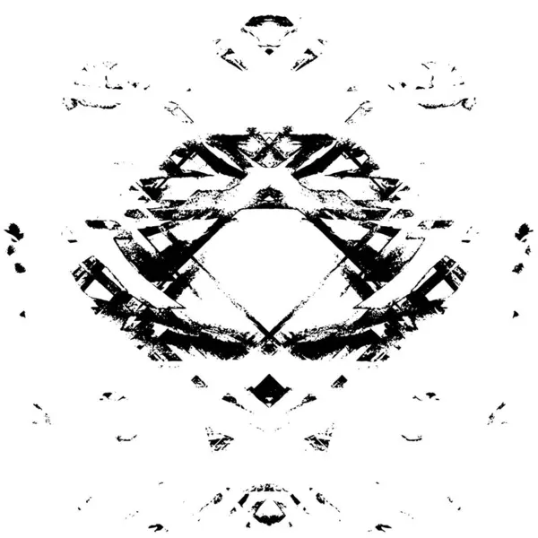 simetrik geometrik siyah beyaz grunge arkaplanı 