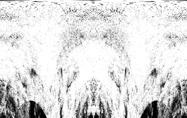 Grunge dikey olarak simetrik siyah beyaz doku. Tek renkli yıpranmış kaplama deseni. 