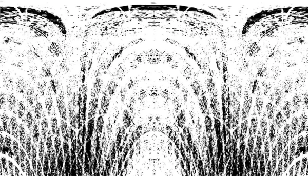 Grunge dikey olarak simetrik siyah beyaz doku. Tek renkli yıpranmış kaplama deseni. 