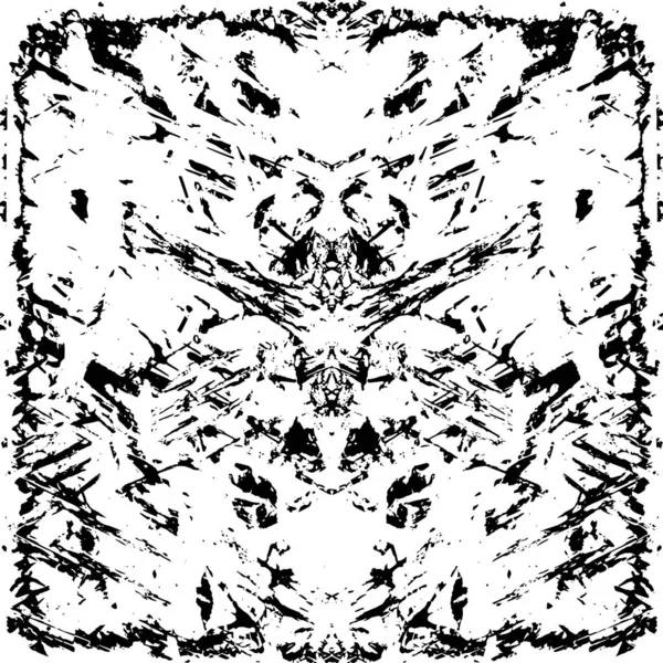 Monochrome Abstracte Achtergrond Zwart Wit Grunge Patroon — Stockvector