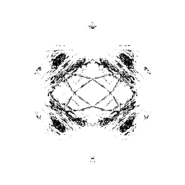 simetrik geometrik siyah beyaz grunge arkaplanı 