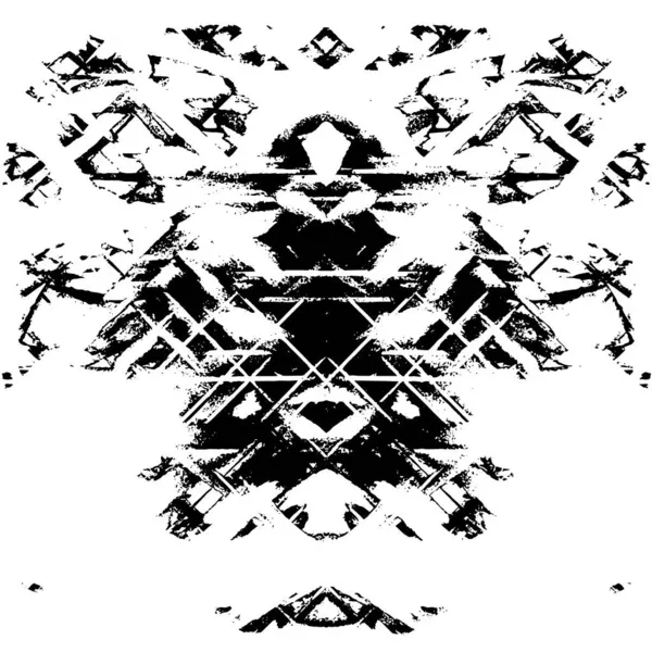 simetrik geometrik siyah beyaz grunge arkaplanı 